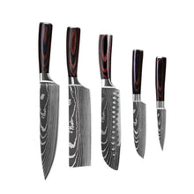 Load image into Gallery viewer, Premium Japanese Kitchen Damascus Knife Set Decordovia
