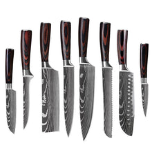 Load image into Gallery viewer, Premium Japanese Kitchen Damascus Knife Set Decordovia
