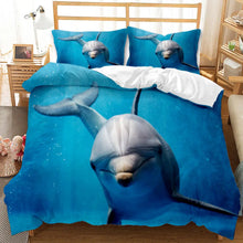Load image into Gallery viewer, 3Pcs Aqua Marina Duvet Cover Printed Bedding Set Decordovia
