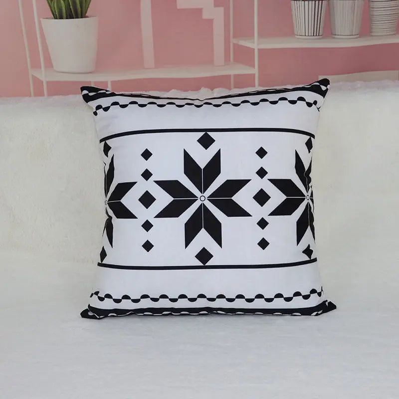 Black & White Geometric Throw Pillows And Covers Decordovia