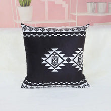 Load image into Gallery viewer, Black &amp; White Geometric Throw Pillows And Covers Decordovia

