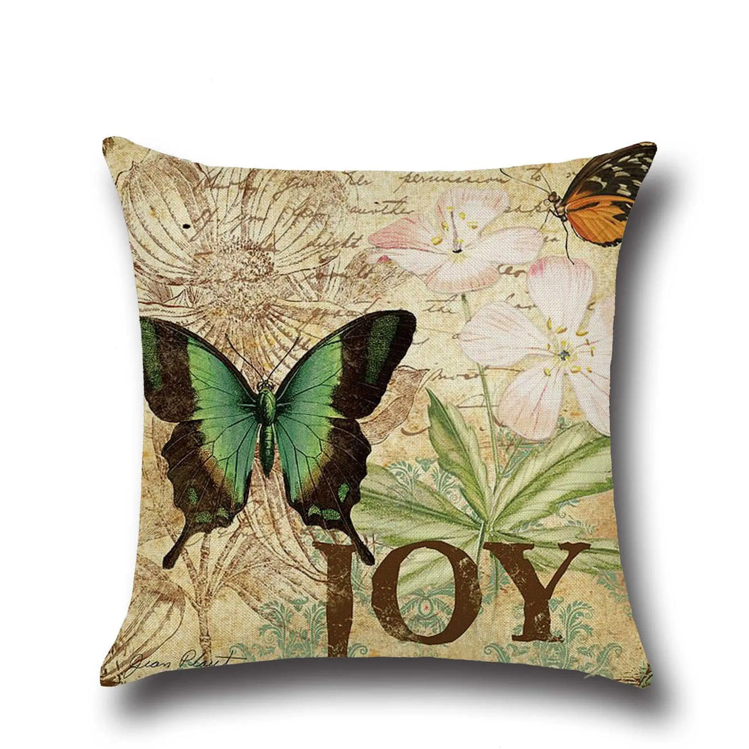 Butterfly Decorative Pattern Throw Pillows & Covers Decordovia