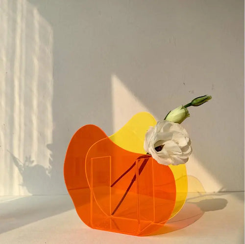 Colorful Shatterproof Living Room Acrylic Vase Arrangement Decordovia