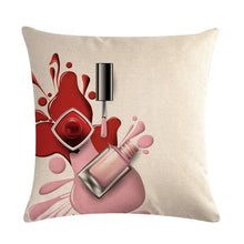 Load image into Gallery viewer, Cosmetic Nails Decorative Throw Pillow Covers Decordovia
