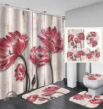 Load image into Gallery viewer, Curtain &amp; Floor Bathroom Shower Set-A Decordovia
