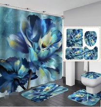 Load image into Gallery viewer, Curtain &amp; Floor Bathroom Shower Set-A Decordovia
