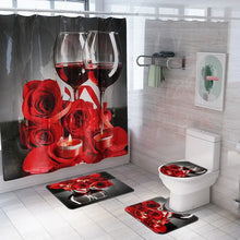 Load image into Gallery viewer, Curtain &amp; Floor Bathroom Shower Set-C Decordovia

