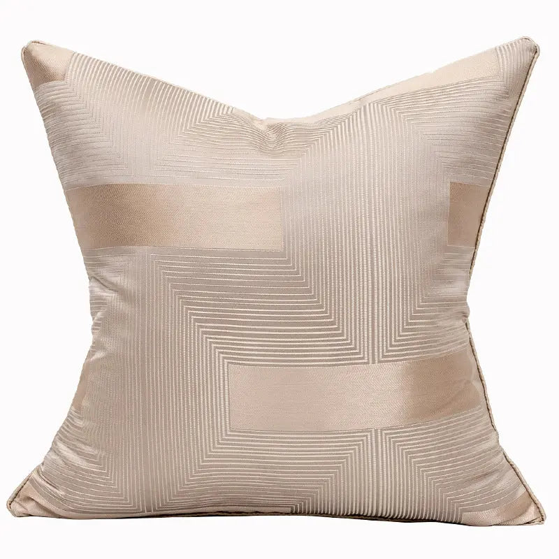Geometric Striped Throw Pillow Spring Covers Decordovia
