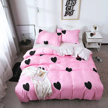 Load image into Gallery viewer, Hearts &amp; Patterned Printed Bedding Set Decordovia
