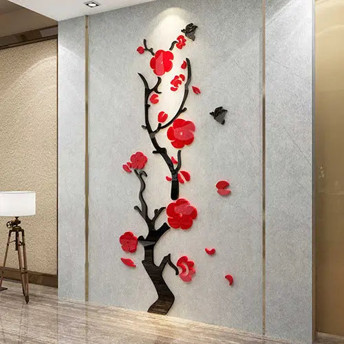 Plum Blossom Wall Art Decal Stickers Decordovia