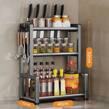 Load image into Gallery viewer, Heavy Duty Stainless Steel Spice &amp; Knife Rack Decordovia
