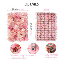 Load image into Gallery viewer, 40X60cm Artificial Rose Flower Wall Backdrop
