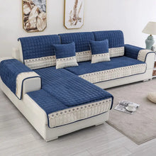 Load image into Gallery viewer, Solid Color Pattern L Shaped Sectional Sofa Slipcover Decordovia

