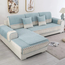 Load image into Gallery viewer, Solid Color Pattern L Shaped Sectional Sofa Slipcover Decordovia
