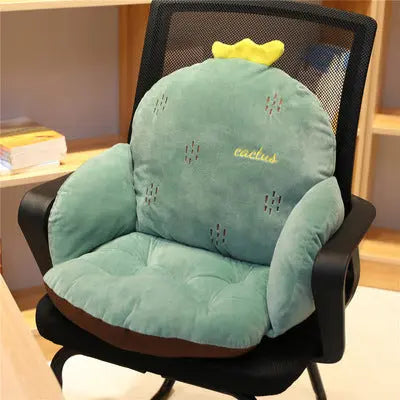 Thicken Office Chair Cushion with Padded Backrest Decordovia