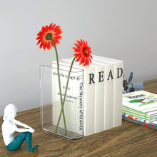 Load image into Gallery viewer, Clear Book Flower Creative Transparent Modern Decorative Vase Decordovia

