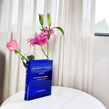 Load image into Gallery viewer, Inspirational Clear Book Flower Creative Transparent Modern Decorative Vase Decordovia

