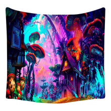 Load image into Gallery viewer, Trippy Mushroom Wall Art Hanging Backdrop Tapestry Decordovia

