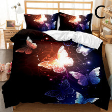 Load image into Gallery viewer, 2 &amp; 3Pcs Butterfly Pattern Duvet Cover Student Bedding Set For Dorms Decordovia
