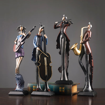 Resin Musical Ornaments Statue Sculpture Figurine_Room Decor Interior Design Accessories Online Store_ Decordovia