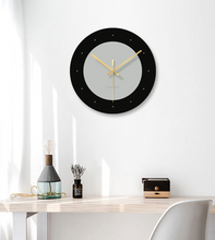 Load image into Gallery viewer, Explosion Proof Battery Silent Non Ticking Tempered Glass Wall Clock Decordovia
