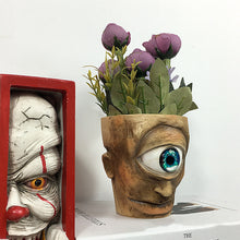Load image into Gallery viewer, Funny Resin Cyclops Eye Succulent Head Planter Flower Pot Decordovia
