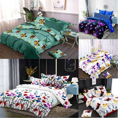 2 & 3Pcs Butterfly College Series Duvet Cover Bedding Set, Dorms U.S Decordovia