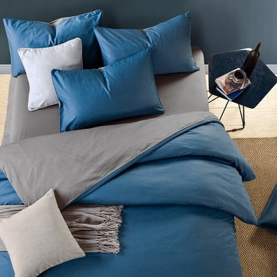 4-Piece 100% Pure Cotton 300 TC Duvet Cover Bedding Set for Dorms U.S Decordovia