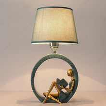 Load image into Gallery viewer, Creative Modern Art Ceramic Figurine LED Desk Dimmable Lamp_Room Decor Interior Design Accessories Online Store_ Decordovia
