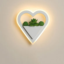 Load image into Gallery viewer, Indoor Artificial Plant Corridor Heart LED Room Wall Lamp Scones Decordovia
