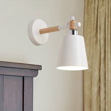 Load image into Gallery viewer, Indoor Vintage Wooden Brushed Iron LED Wall Room Lamp Scones Decordovia
