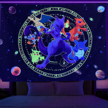 Load image into Gallery viewer, UV Light 3D Emitting Neon Hanging Tapestry Decordovia
