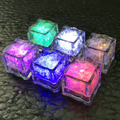 Water Sensor Luminous LED Colorful Ice Cubes Decordovia