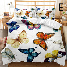 Load image into Gallery viewer, 2 &amp; 3Pcs Butterfly Pattern Duvet Cover Student Bedding Set For Dorms Decordovia
