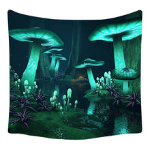 Load image into Gallery viewer, Mushroom Trippy Series Abstract Pattern Wall Hanging Printed Tapestry Decordovia
