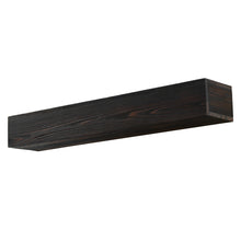 Load image into Gallery viewer, 72&quot; Dark Rustic Wood Wall-Mounted Floating Shelf Fireplace Mantel
