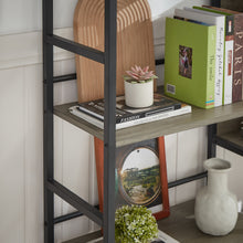 Load image into Gallery viewer, Triple Wide Industrial Retro Wooden Style Bookshelves
