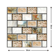 Load image into Gallery viewer, 10 Pieces Of  Wood Grain 3D Wall Stickers Removable Tiles For Home Decoration Decordovia
