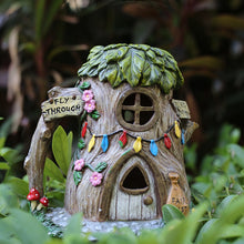 Load image into Gallery viewer, Fairy Rustic House Solar Garden Ornaments
