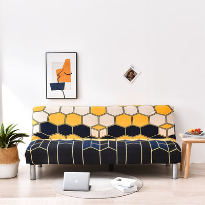Elastic Armless Futon Sofa-Bed Covers Decordovia