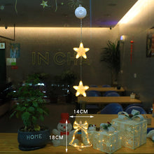 Load image into Gallery viewer, 3 LED Xmas Star Hanging Window Ornaments Decordovia
