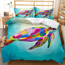 Load image into Gallery viewer, 3Pcs Aqua Marina Duvet Cover Printed Bedding Set Decordovia
