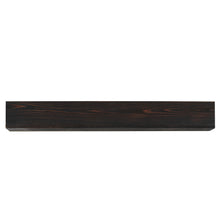 Load image into Gallery viewer, 72&quot; Dark Rustic Wood Wall-Mounted Floating Shelf Fireplace Mantel
