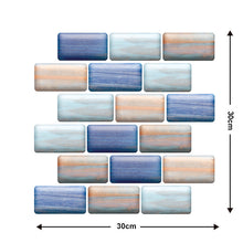 Load image into Gallery viewer, 10 Pieces Of  Wood Grain 3D Wall Stickers Removable Tiles For Home Decoration Decordovia
