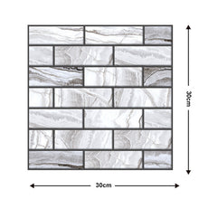 Load image into Gallery viewer, 10 Pieces Of  Wood Grain 3D Wall Stickers Removable Tiles For Home Decoration Decordovia
