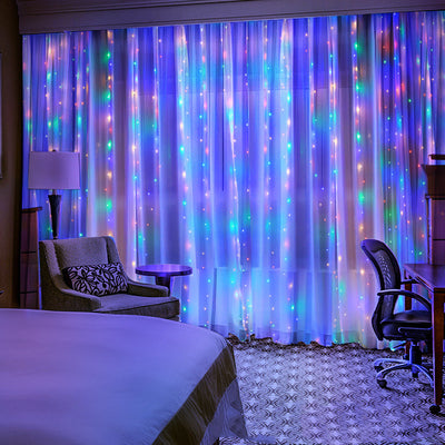 300 LED Music & Voice Window Curtain Lights Decordovia