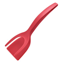 Load image into Gallery viewer, 2 In 1 Grip And Flip Tongs Egg Spatula Tongs Decordovia
