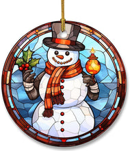Load image into Gallery viewer, Christmas Stained Glass Window Ornaments Decordovia
