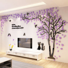 Load image into Gallery viewer, Sofa Tv Background Creative Tree 3D Stereo Acrylic Wall Sticker Decordovia
