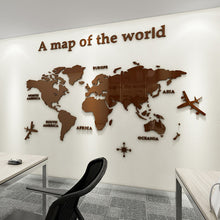 Load image into Gallery viewer, 3D World Map Wall Acrylic Sticker Decordovia
